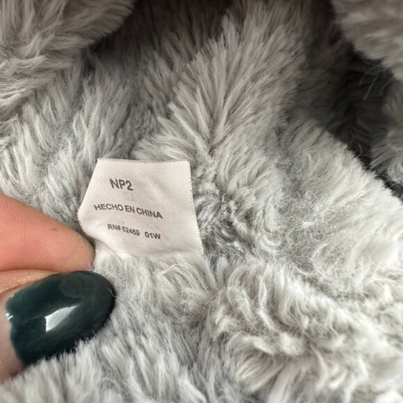 Wonder Nation Pink Siver Stars Faux Fur Puffer Coat Size 2T Length 15 In. - Picture 4 of 5